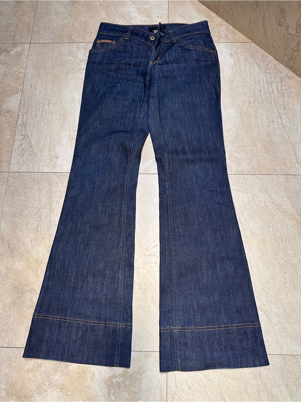 Dark Blue Women's Flare Jeans - Dolce & Gabbana. - Picture 2 of 7